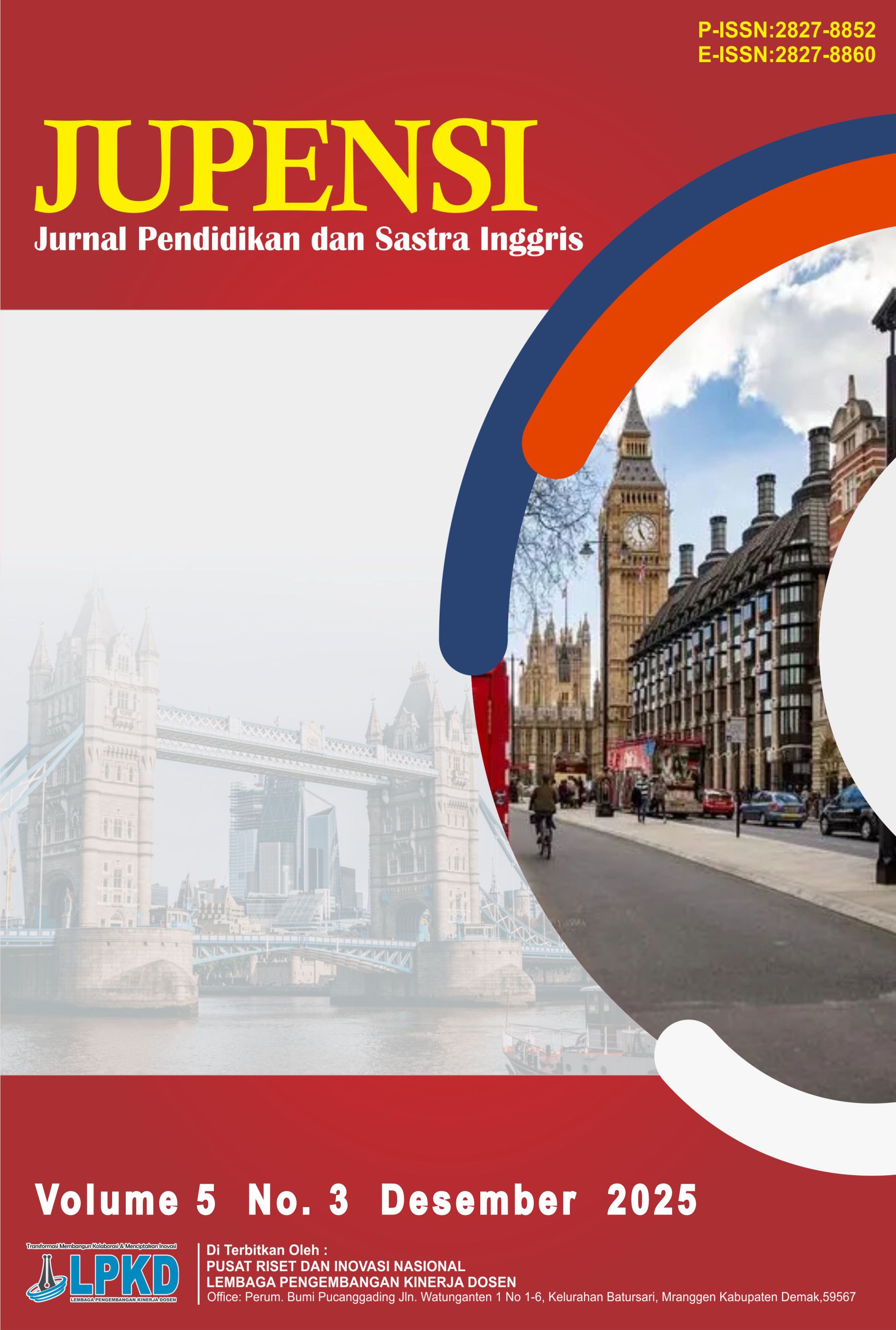 					View Vol. 5 No. 3 (2025): Jurnal Pendidikan dan Sastra Inggris
				